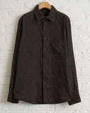 EVAN KINORI, LINEN/COTTON SUMMER CLOTH TWO POCKET SHIRT