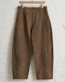 EVAN KINORI, KAKISHIBU COTTON/WASHI PAPER WOVEN TWO PLEAT PANT