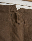 EVAN KINORI, HEMP WOVEN TWO PLEAT PANT