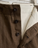 EVAN KINORI, HEMP WOVEN TWO PLEAT PANT