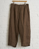 EVAN KINORI, HEMP WOVEN TWO PLEAT PANT