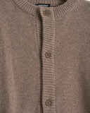 EVAN KINORI, CREWNECK CARDIGAN, UNDYED YAK WOOL
