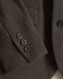 EVAN KINORI, THREE BUTTON JACKET/BLAZER, HEAVY WOOL/LINEN HERRINGBONE