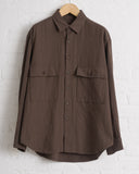 EVAN KINORI, BIG SHIRT, COTTON DERBY STRIPE