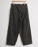 EVAN KINORI, FLAT FRONT PANT, CARBON DYED COTTON/LINEN CORDUROY