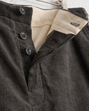 EVAN KINORI, FLAT FRONT PANT, CARBON DYED COTTON/LINEN CORDUROY