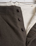 EVAN KINORI, TWO PLEAT PANT, HEAVY WOOL/LINEN HERRINGBONE