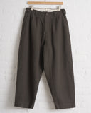 EVAN KINORI, TWO PLEAT PANT, HEAVY WOOL/LINEN HERRINGBONE