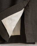 EVAN KINORI, BIG COAT, HEAVY WOOL/LINEN HERRINGBONE
