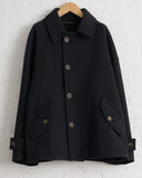 FORME D'EXPRESSION, DC049, WOMEN'S WOVEN CABAN W.SIDE VENT COAT