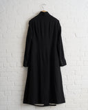 FORME D' EXPRESSION, HABIT WOVEN COAT, BLACK