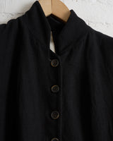 FORME D' EXPRESSION, HABIT WOVEN COAT, BLACK