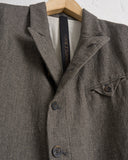 FORME D'EXPRESSION, UG073, MEN'S WOVEN MESS JACKET, SAGE PEPPER