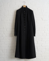FORME D' EXPRESSION, HABIT WOVEN COAT, BLACK