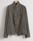 FORME D'EXPRESSION, UG073, MEN'S WOVEN MESS JACKET, SAGE PEPPER