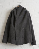 FORME D' EXPRESSION, MEN'S WOVEN HOODED CARDIGAN JACKET