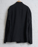 FORME D' EXPRESSION, UG072, MEN'S' SHIRT-JACKET, BLACK