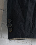 FORME D' EXPRESSION, UG071, MEN'S CROPPED 5B JACKET, BLACK