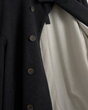 FORME D'EXPRESSION, HC022, MEN'S WOVEN HIGH NECK OVER COAT