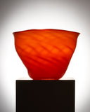 NINA NØRGAARD LARGE MOUTH BLOWN GLASS VASE - ORANGE