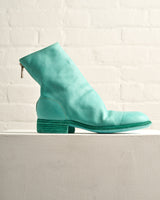 GUIDI, SOFT HORSE FULL GRAIN BACK ZIP BOOTS, TURQUOISE
