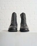 GUIDI, 696X HORSE FULL GRAIN SIDE ZIP LOW BOOT, BLACK