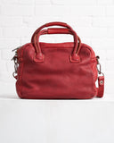 GUIDI, RED, LEATHER HANDBAG