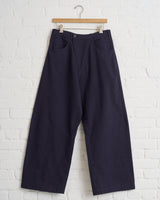 JAN JAN VAN ESSCHE OVERSIZED 6-POCKET DENIM STYLE TROUSERS