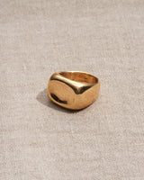 JAMES COLARUSSO SM CONCAVE YELLOW GOLD RING