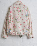 KONRAD, REVERSIBLE JACKET FLORIAN, BEIGE WITH HAND ILLUSTRATION