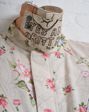 KONRAD, REVERSIBLE JACKET FLORIAN, BEIGE WITH HAND ILLUSTRATION