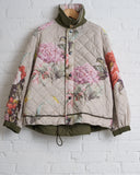 KONRAD, REVERSIBLE JACKET, KHAKI AND FLORAL