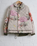 KONRAD, REVERSIBLE JACKET, KHAKI AND FLORAL