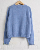 LA FETICHE, JOY-PS26-LIL, CREWNECK SHETLAND SWEATER WITH TATI KILT PINS