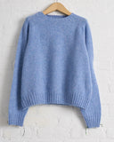 LA FETICHE, JOY-PS26-LIL, CREWNECK SHETLAND SWEATER WITH TATI KILT PINS