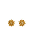 CARINA HARDY, LOTUS STUDS WITH DIAMONDS