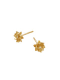 CARINA HARDY, LOTUS STUDS WITH DIAMONDS