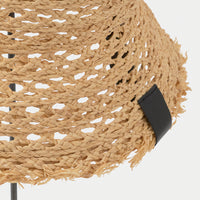 MATURE HA, RAFFIA MESH BRAID HAT