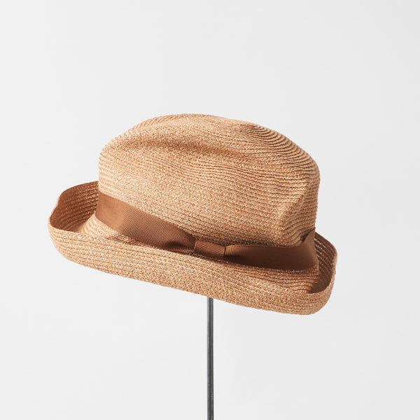 MATURE HA, BOXED HAT PAPER ABACA 8CM BRIM FOR MED