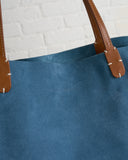 MASSIMO PALOMBA, REGINA CALF LEATHER SUEDE BAG, IRIS