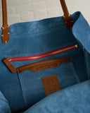 MASSIMO PALOMBA, REGINA CALF LEATHER SUEDE BAG, IRIS