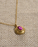 GOODMAN MORRIS, PINK SAPPHIRE PENDANT