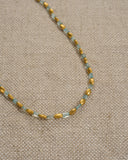 GOODMAN MORRIS, AQUAMARINE BEAD NECKLACE