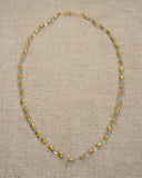 GOODMAN MORRIS, AQUAMARINE BEAD NECKLACE