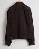 NICENESS, S.JETT JACKET, COTTON SILK BROWN CORDUROY