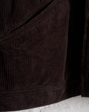 NICENESS, S.JETT JACKET, COTTON SILK BROWN CORDUROY