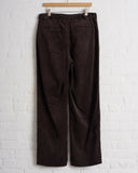NICENESS, S.MORLEY PANTS, COTTON SILK BROWN CORDUROY