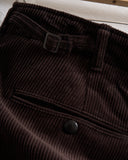 NICENESS, S.MORLEY PANTS, COTTON SILK BROWN CORDUROY