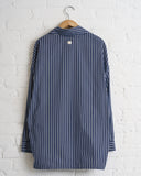 NITTO, STRIPED BUTTON UP, BLUE