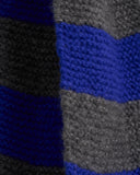 NITTO, RAGAZZO BRUSHED CASHMERE SCARF, ELECTRIC BLUE/GREY